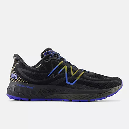 New Balance Men's Fresh Foam X 880v13 Black with Marine Blue New Balance Men's Fresh Foam X 880v13 Black with Marine Blue