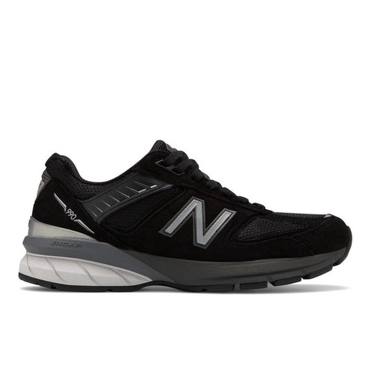 New Balance Women's 990v5 Black with Silver New Balance Women's 990v5 Black with Silver