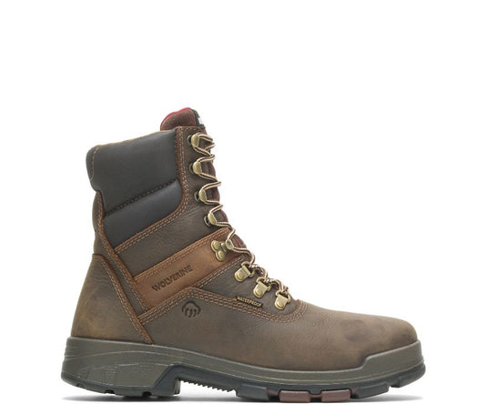 Wolverine Men's Cabor 8" Waterproof Boot Dark Coffee
