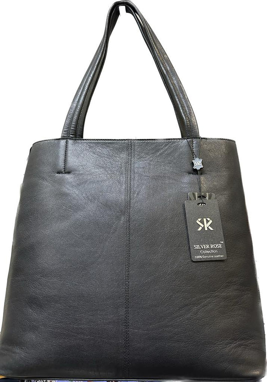 VA Smith NewYork Collection Leather HandBag Black VA Smith NewYork Collection Leather HandBag Black