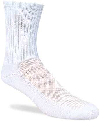 Jox Sox Men’s Cushioned Crew Socks White Jox Sox Men’s Cushioned Crew Socks White