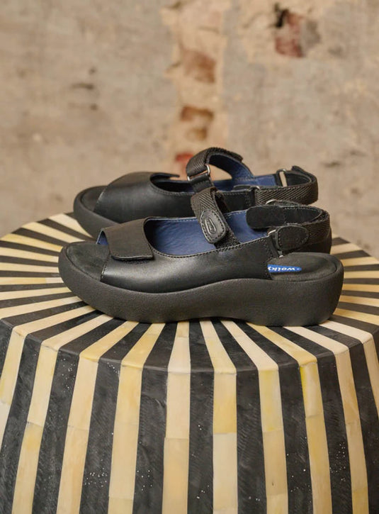 Wolky Women's Jewel Sandal Smooth Leather Black Wolky Women's Jewel Sandal Smooth Leather Black