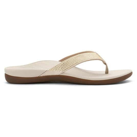 Vionic Women's Tide Rhinestone Toepost Sandal Champagne Vionic Women's Tide Rhinestone Toepost Sandal Champagne