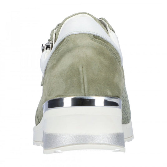 Waldlaufer Women's H-Clara Lace up Sneaker Mint/White Waldlaufer Women's H-Clara Lace up Sneaker Mint/White