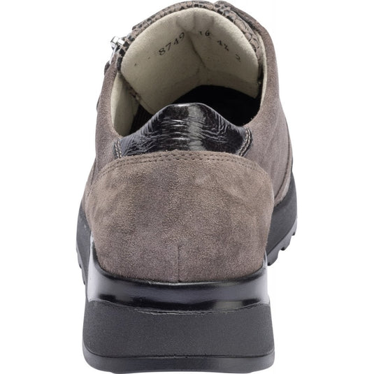 Waldlaufer Women's Hiroko-Soft Mouse Carbon Lace-Up Trainers Waldlaufer Women's Hiroko-Soft Mouse Carbon Lace-Up Trainers