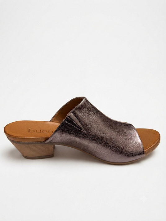 Bueno Women's Simone Sandal - Pewter Bueno Women's Simone Sandal - Pewter