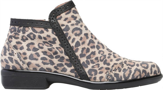 Naot Women's Nefasi Bootie Cheetah Suede/Jet Black Lthr Naot Women's Nefasi Bootie Cheetah Suede/Jet Black Lthr