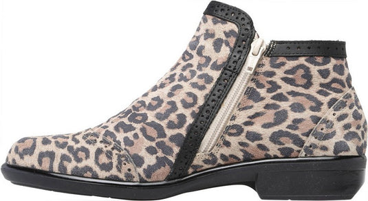 Naot Women's Nefasi Bootie Cheetah Suede/Jet Black Lthr Naot Women's Nefasi Bootie Cheetah Suede/Jet Black Lthr