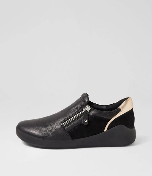 Ziera Women's Yoyce XW Black-Pale Gold Ziera Women's Yoyce XW Black-Pale Gold