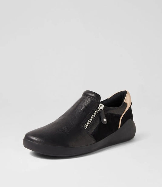 Ziera Women's Yoyce XW Black-Pale Gold Ziera Women's Yoyce XW Black-Pale Gold