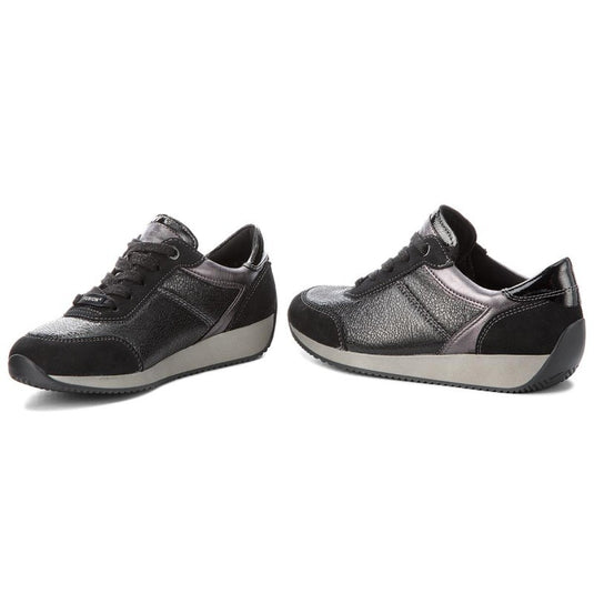 Ara Women's Lana Lace Sneaker Black/Iron Combo