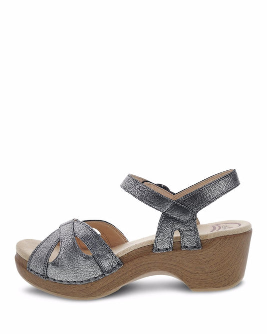 Dansko Women's Season Sandals Graphite Nappa