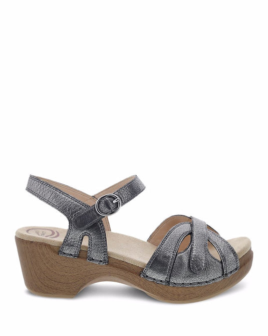 Dansko Women's Season Sandals Graphite Nappa