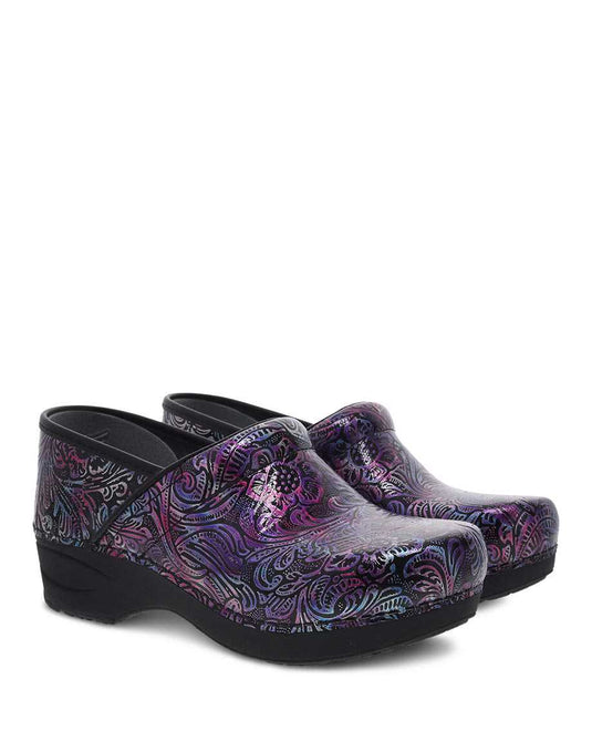 Dansko XP 2.0 Clog Engraved Floral Patent