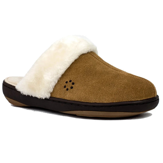 Tempur-Pedic Womens Kensley Scuff Slippers Tan