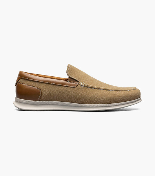 Florsheim Men's Montigo  Canvas Moc Toe Venetian Loafer Sand