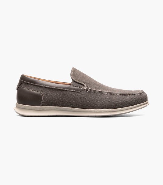 Florsheim Men's Montigo  Canvas Moc Toe Venetian Loafer Grey