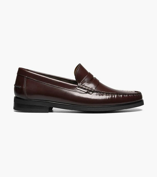 Florsheim men's Berkley Flex Moc Toe Penny Loafer Burgundy