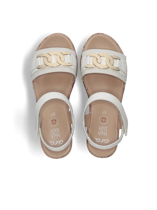 Ara Women's Parma Wedge sandals White