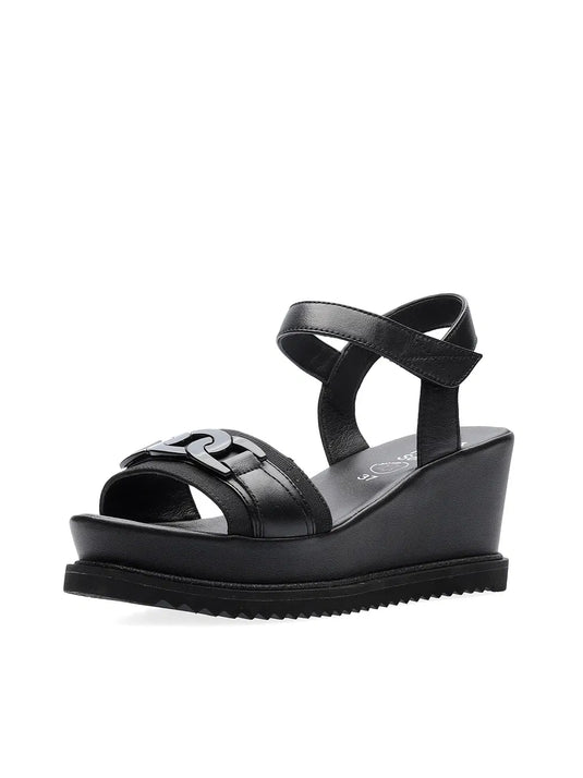 Ara Women's Parma Wedge sandals Black