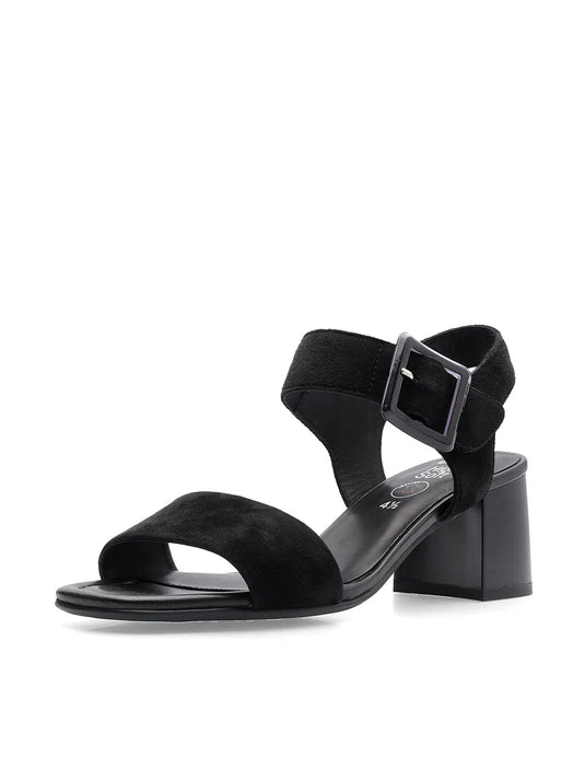Ara Women's Brighton Suede Pump Sandals Black