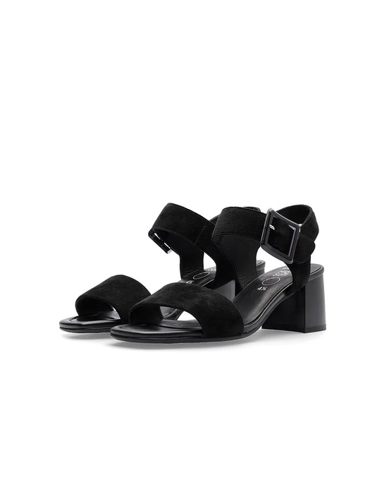 Ara Women's Brighton Suede Pump Sandals Black