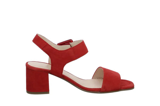 Ara Women's Brighton Suede Pump Sandals Red