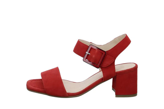 Ara Women's Brighton Suede Pump Sandals Red