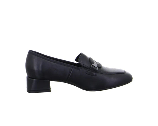 Ara Women's Graz | Giza Court Shoes Black Leather