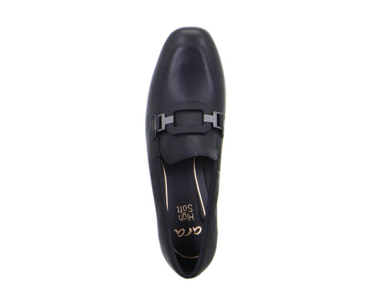 Ara Women's Graz | Giza Court Shoes Black Leather