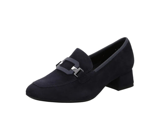 Ara Women's Graz | Giza Court Shoes Navy Kid Suede