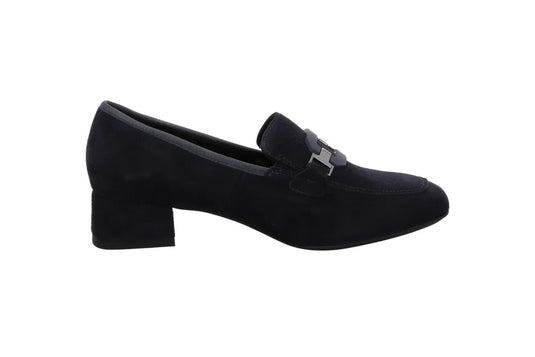 Ara Women's Graz | Giza Court Shoes Navy Kid Suede