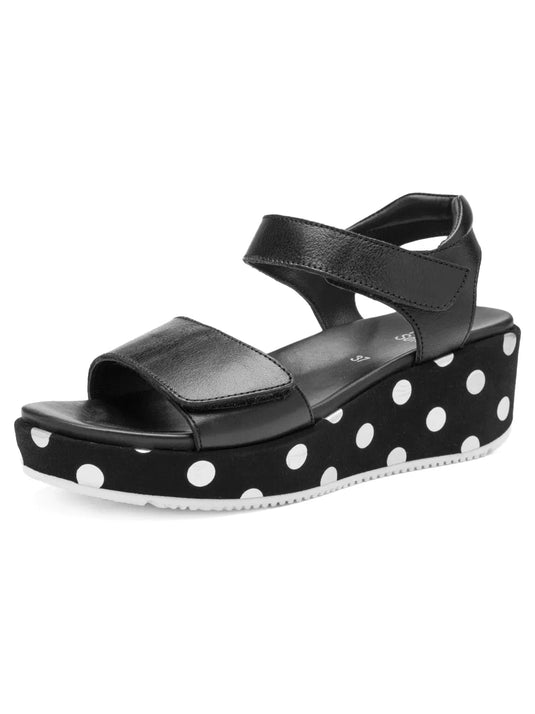 Ara Women's Rimini 12-51502 Wedge Sandal Black