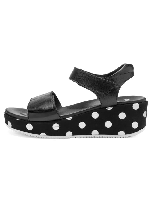 Ara Women's Rimini 12-51502 Wedge Sandal Black