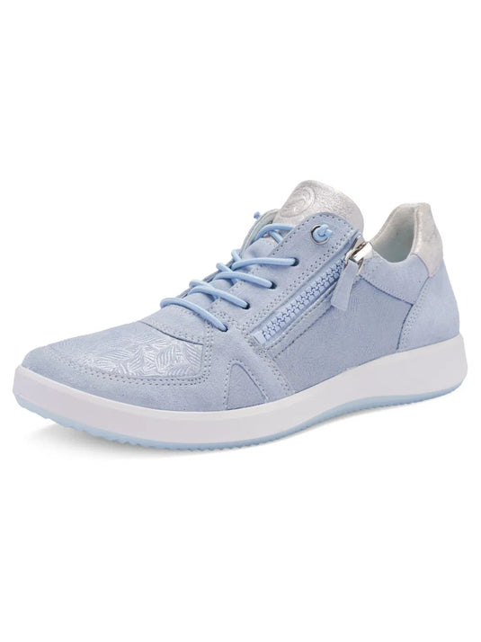 Ara Women's ROMA | Riviera Zip Sneaker Dusty Cielo