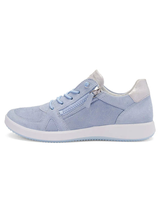 Ara Women's ROMA | Riviera Zip Sneaker Dusty Cielo