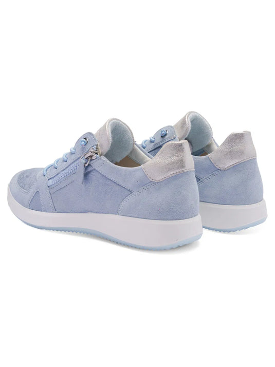 Ara Women's ROMA | Riviera Zip Sneaker Dusty Cielo