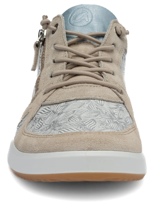 Ara Women's ROMA | Riviera Zip Sneaker Blue Sand