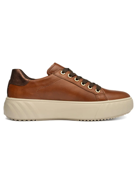 Ara Women's Mikky Platform Sneaker Cognac Mocca
