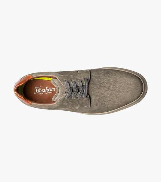 Florsheim Men's Premier Plain Toe Lace Up Sneakers Gray