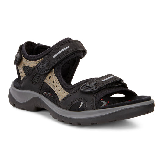 Ecco Women's Yucatan Sandals Black-Mole-Black