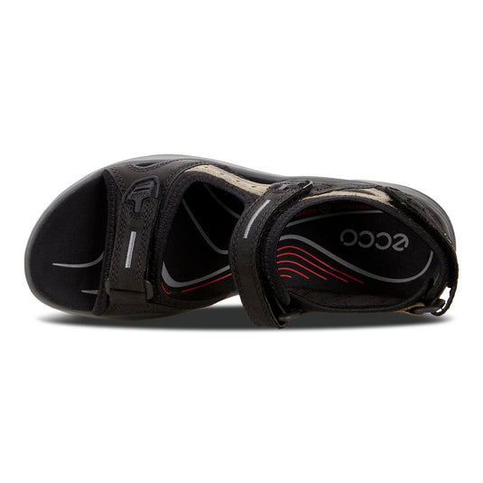 Ecco Women's Offroad Yucatan Sandals Black/Mole/Black