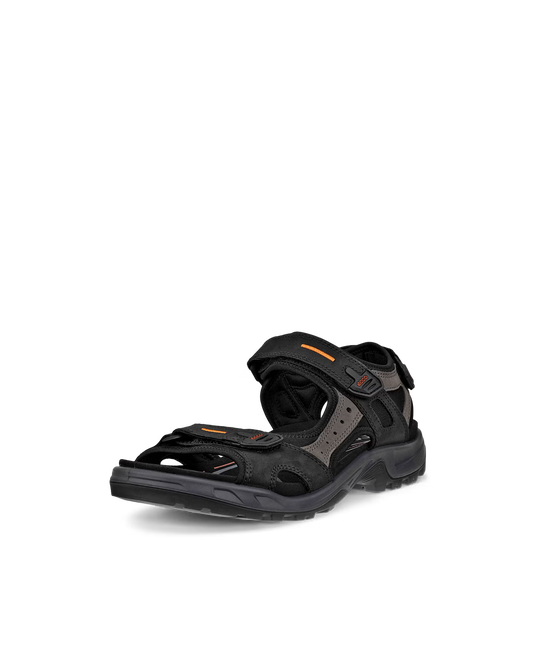 Ecco Men's Offroad Yucatan Sandals Black/Mole/Black
