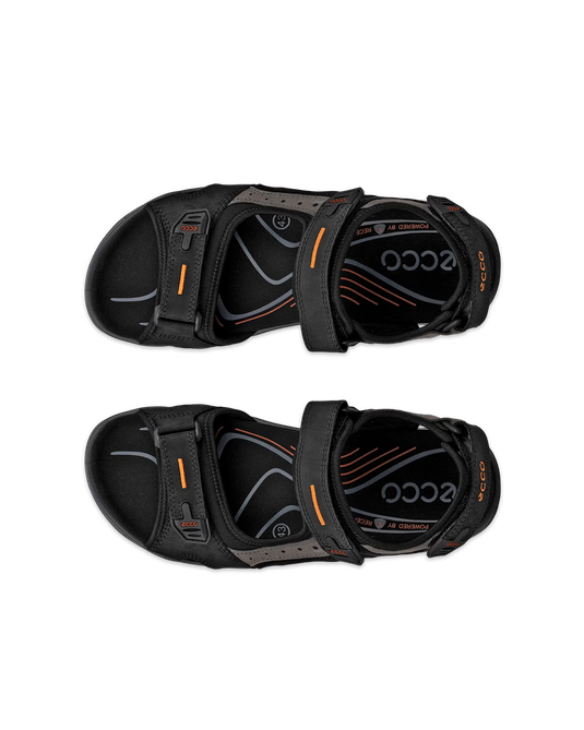 Ecco Men's Offroad Yucatan Sandals Black/Mole/Black
