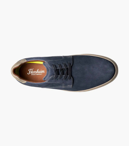 Florsheim Men's Premier Plain Toe Lace Up Sneaker Navy