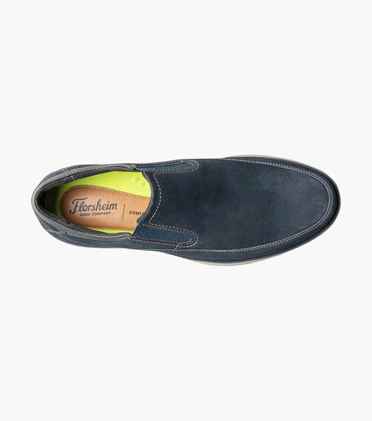 Florsheim Men's Motion Moc Toe Slip On Navy Nubuck