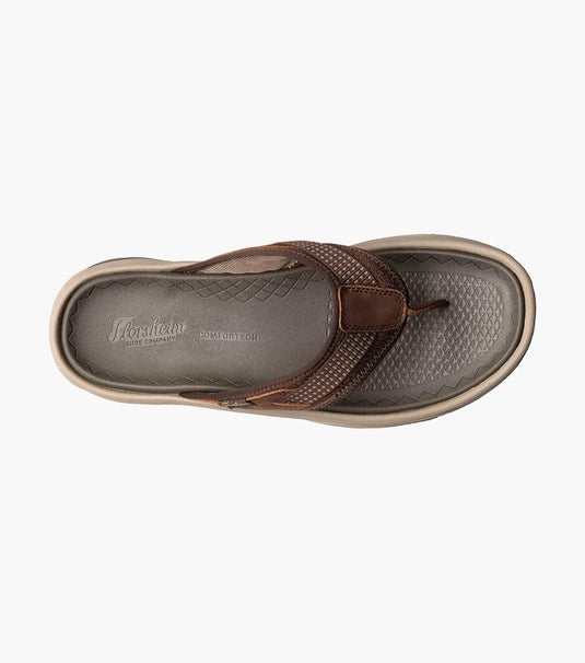 Florsheim Men's Sandal Tread lite Thong Sandal Brown