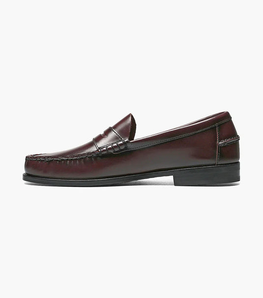 Florsheim Men's Berkley Moc Toe Penny Loafer Burgundy