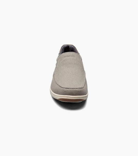 Florsheim Men's Lakeside Canvas Moc Toe Slip On Grey