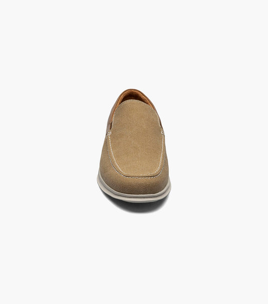 Florsheim Men's Montigo  Canvas Moc Toe Venetian Loafer Sand